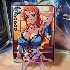 NAMI Anime Waifu TCG Card - Illustration pour les fans, Objet de collection unique, Fait à la main, Haute qualité - Expédition rapide Cod.003