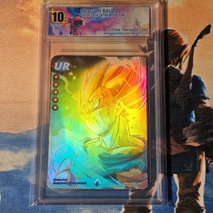 Grade 10 - Majin Vegeta Art Ultra Rare TCG Card Game - Psa bgs - Gem Mn Holo Foil Mint - Unique Fast Shipping