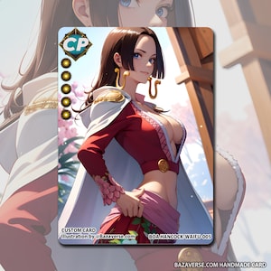 BOA HANCOCK Anime Waifu TCG Card - Illustration pour les fans, Objet de collection unique, Fait à la main, Haute qualité - Expédition rapide Cod.005