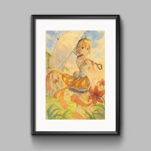 A4 Watercolor Poster Print Inspired by Tales of Zestiria - Custom Fan Made Fan Art - High Quality Paper - Unframed [S1-002]