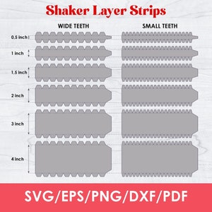Tira de capas de coctelera para decoración de tartas, paquete, plantilla de capas de tiras, pdf, svg, png, Cricut, descarga instantánea
