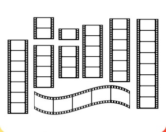 Film Strip SVG Bundle: Vintage Cinema Cut Files (Digital Download)