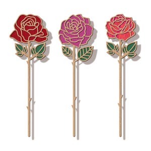 Arte recortado con láser de flores de rosa, Día de San Valentín, Acrílico, Flor de madera con nombre, Archivos de corte / uso comercial