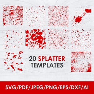 Blood Splatter svg, Bundle, Blood Splatter, pdf, png, Farbspritzer svg, Farbe Spritzer svg, Vektor, Clipart, sofort-Download