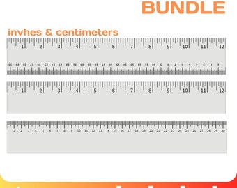 horizontal ruler markings svg Bundle, Cricut, Glowforge, Inches & Centimeters, cut files, Instant Download