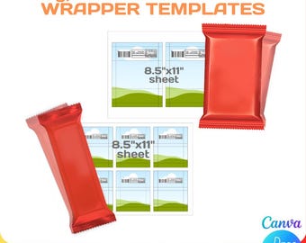 Kit Kat wrapper blank template, BUNDLE, custom, chocolate party favor, editable, svg, Cricut, png, Canva, Instant Download