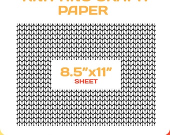 Knitting Stitch Graph Paper Template: Colorwork Charts (PDF, SVG, PNG)