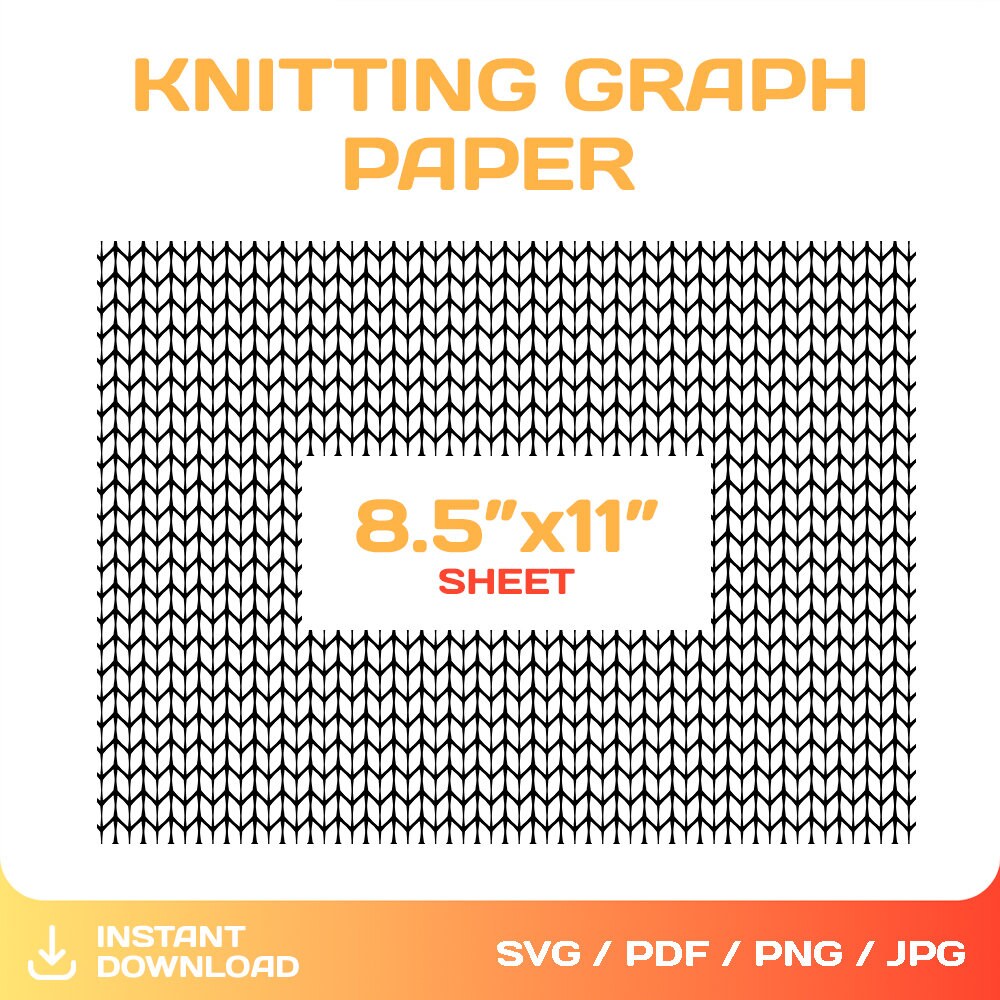 Knitting Stitch Graph Paper Template, Knit Stockinette, Colorwork Charts, Blank Template, Pdf, Png, Svg, DIY, Printable, Instant Download - Etsy knitting-stitch-graph-paper-template-knit-stockinette-colorwork-charts-blank-template-pdf-png-svg-diy-printable-instant-download-etsy