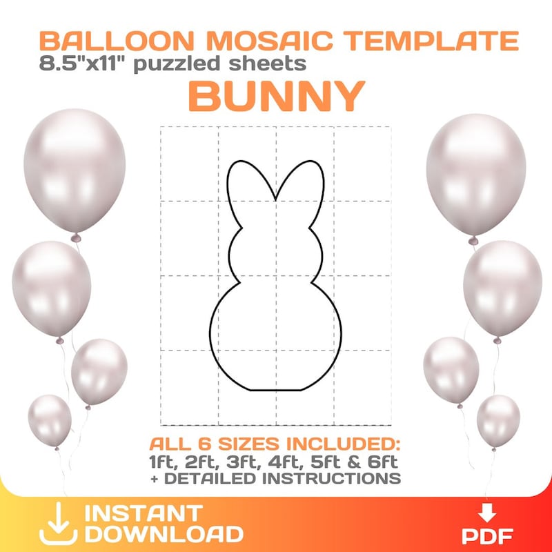 Rabbit Mosaic Pattern - Etsy