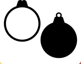 Christmas Photo Ornament Blank Template: DIY Sublimation Design (SVG, PNG)