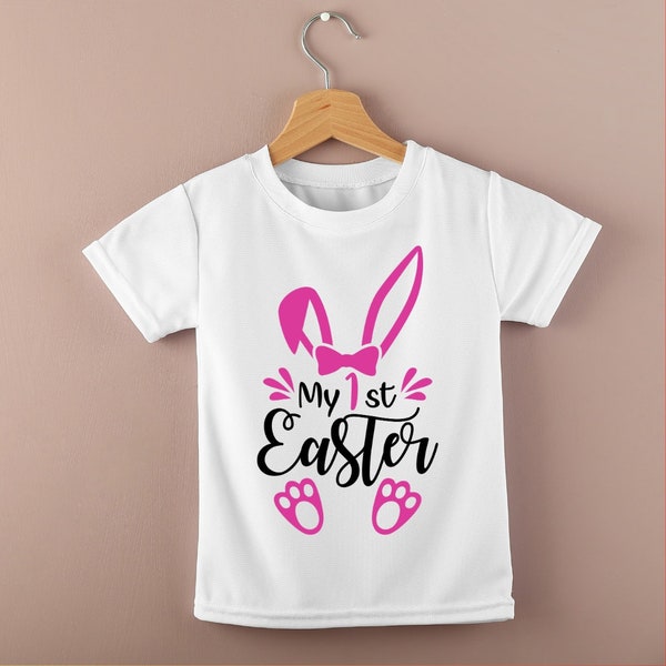 My first easter svg, Baby girl 1st Easter, png, Onesie Bodysuit, Silhouette, cut file, Cricut, Instant Download