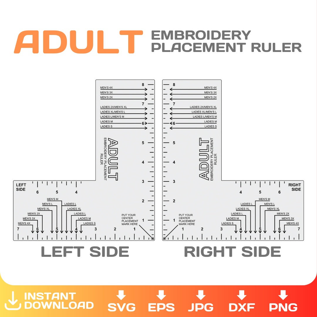 Embroidery Placement Guide.pdf Machine Embroidery Logo Placement Guides, BUNDLE, Svg, Pdf, Png, for ...