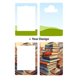 Kindle Paperwhine BUNDLE Blank Template, Kindle Skin, Sublimation, E-reader Editable Template, Canva, Drag & Drop, Instant Download image 2