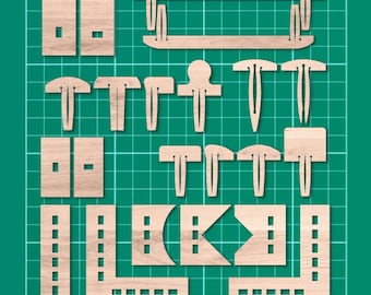 Honingraatspelden, svg, BUNDEL, kruimelpin, dxf, meerdere formaten, Cricut, Glowforge, lasergesneden bestand, instant download