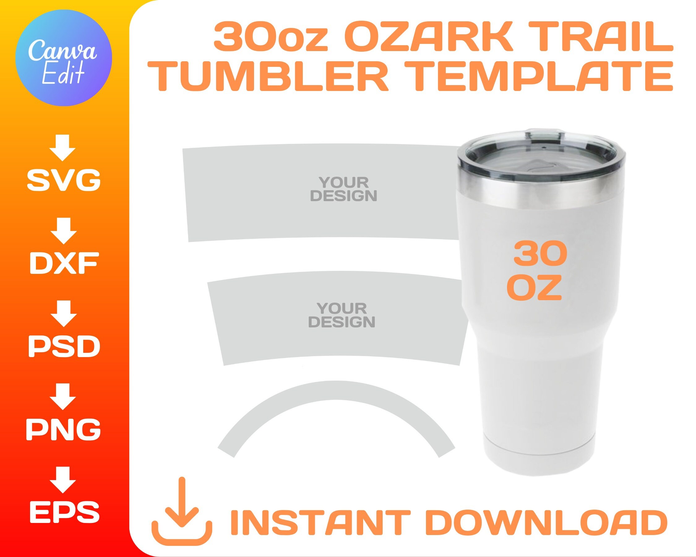 30 Oz Ozark Trail Tumbler BLANK Template For Sublimation 30oz Full 30-oz-ozark-trail-tumbler-blank-template-for-sublimation-30oz-full