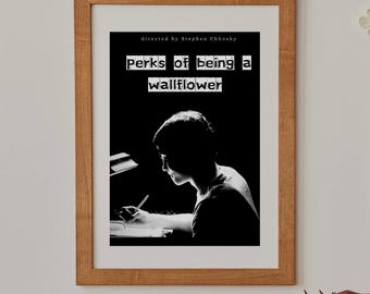 Perks of Being a Wallflower Poster: Black & White Indie Film Decor (Digital Download)