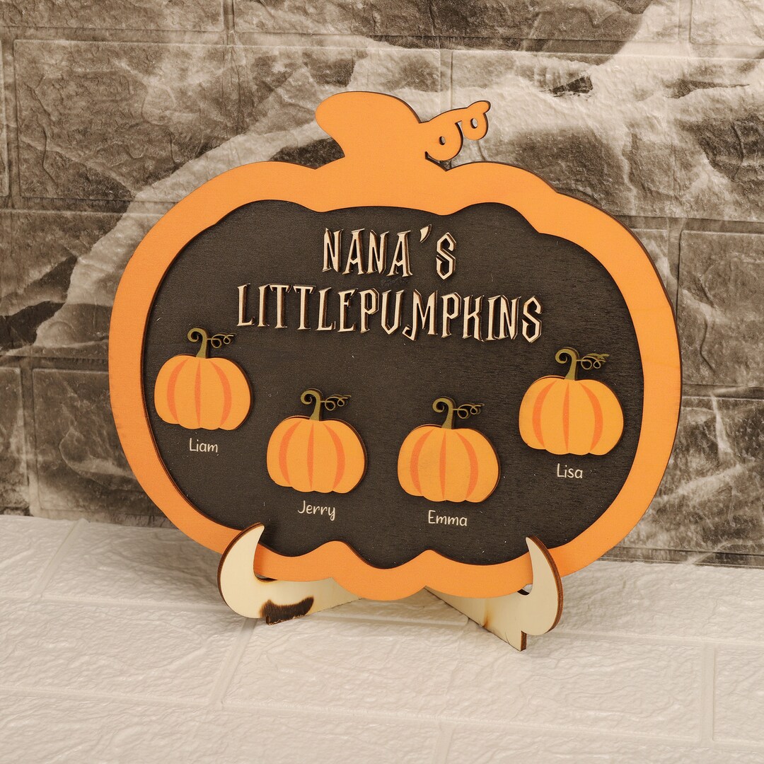 Custom Pumpkins With Names Personalized Pumpkin Patch Etsy