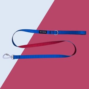 Blau rote Anker Hundeleine mit gepolstertem Griff, 140cm Hundeleine