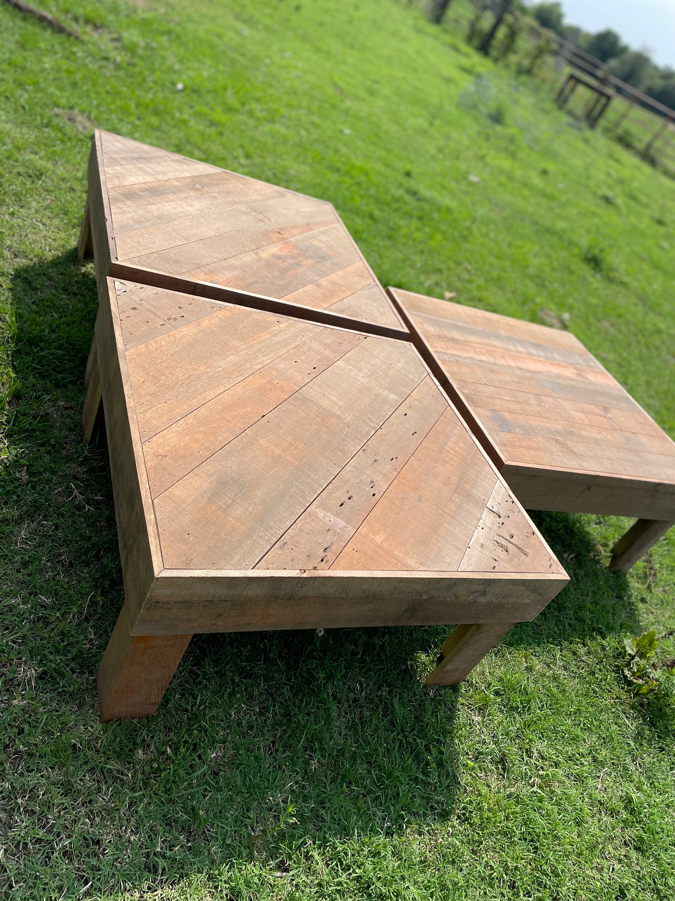 Rustic Reclaimed Lumber Coffee Table Handmade Farmhouse Table Etsy