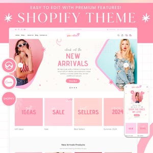 PinkParadise Shopify Theme: Mode-Boutique Website Design