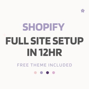 Shopify volledige site-configuratie, websitesjabloon, Shopify-themapakket, aangepast e-commerce websiteontwerp, thema en alle installaties inbegrepen