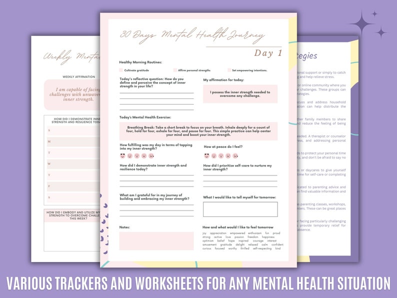 Loneliness Mental Health Worksheets Bundle 180 Pages Etsy