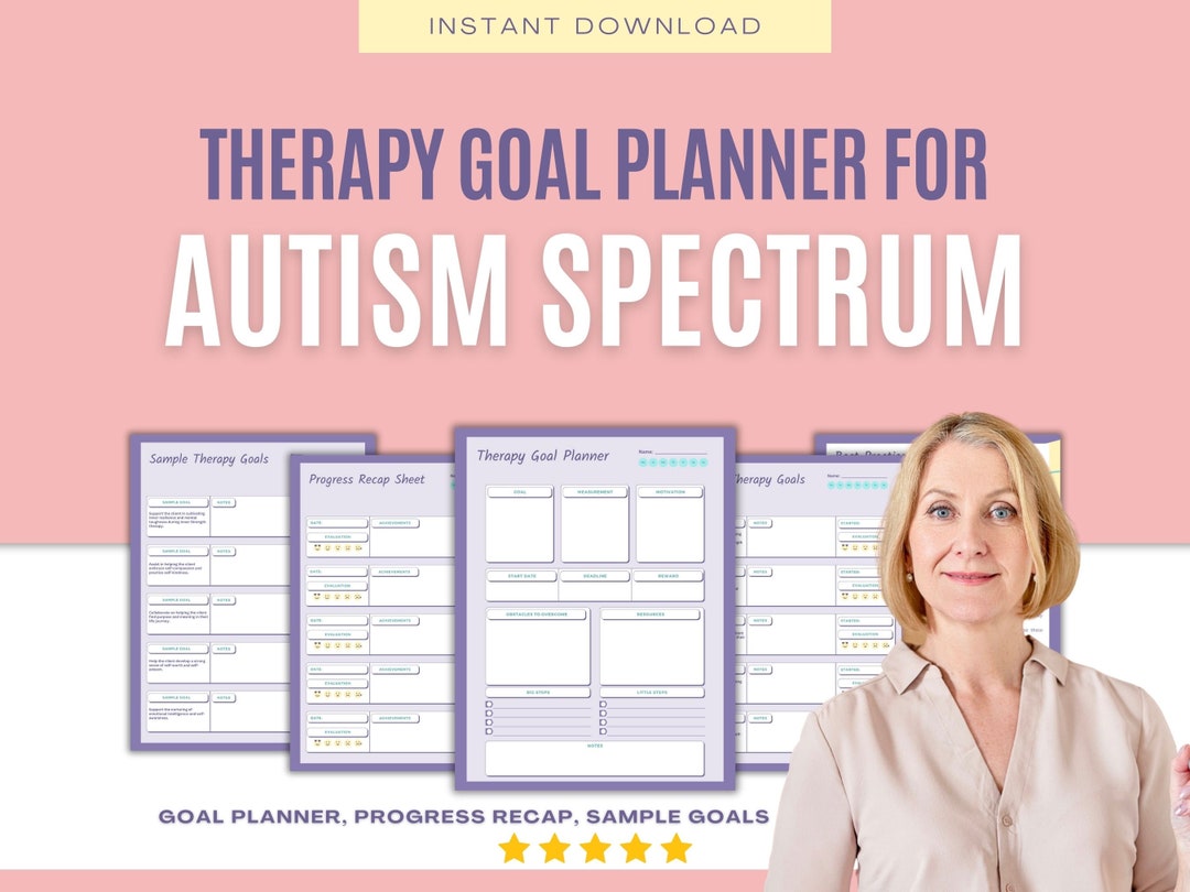 Autism Spectrum Therapy Goal Planner Goals & Objectives Etsy