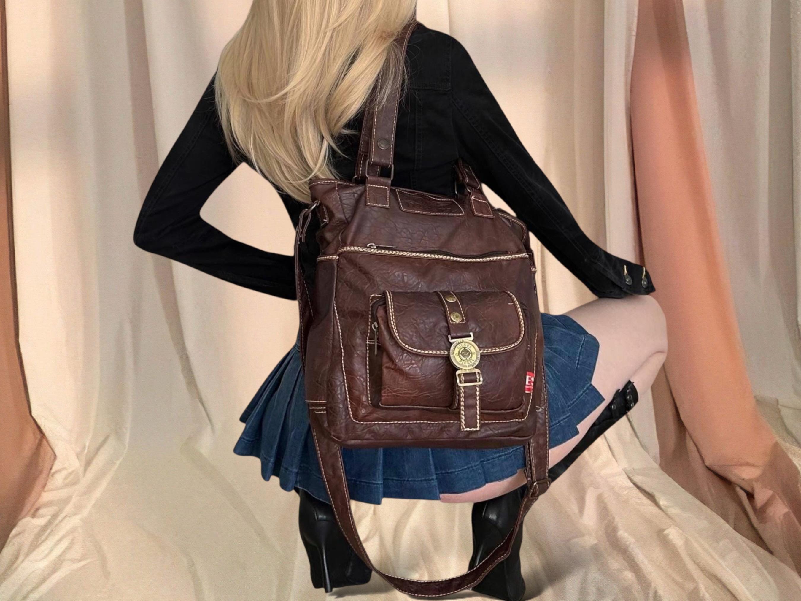 バッグ archive 90s diesel decoration leather Diesel archive leather bag - Gem