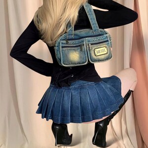 DIESEL Archive Denim Shoulder Bag 2000s