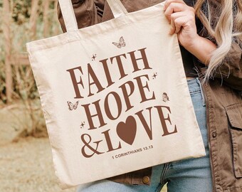 Christelijke draagtassen Christelijke draagtas Kerktas Jezus draagtas, religieuze tassen christelijke reistas Canvas draagtas strandtas christelijke merchandise