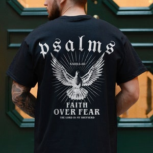 Comfort Colors Faith Over Fear Christian Crewneck Christian Shirt Christian Streetwear Bible Verse Shirt Christian Merch Faith Based Shirt