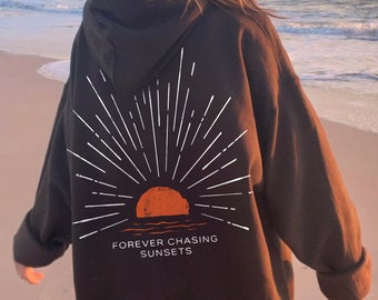 Sonnenuntergang Hoodie Strand Hoodie Strand Pullover Übergroßer Hoodie Beachy Sweatshirt Beachy Hoodies Kokosnuss Mädchen Surf Hoodie Strand-Sweatshirt