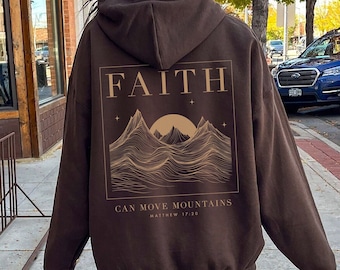 Christian Hoodies Jesus Hoodie Christian Streetwear Brown Hoodie God Is Good Faith Based Shirt Christian Merch Religious Hoodie God