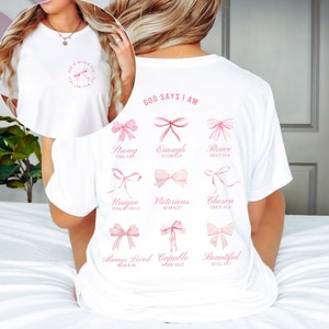 Christian Crewneck Balletcore Christian Shirt Christian Merch Pink Bows Sweatshirt Coquette Clothing Teenage Girl Gifts Coquette Top Ballet