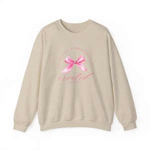 Christian Crewneck Balletcore Christian Sweatshirt Pink Bows Sweatshirt Coquette Clothing Christian Shirt Teenage Girl Gifts Coquette Top image 7