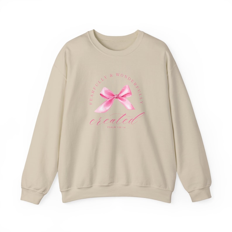 Christian Crewneck Balletcore Christian Sweatshirt Pink Bows Sweatshirt Coquette Clothing Christian Shirt Teenage Girl Gifts Coquette Top image 7