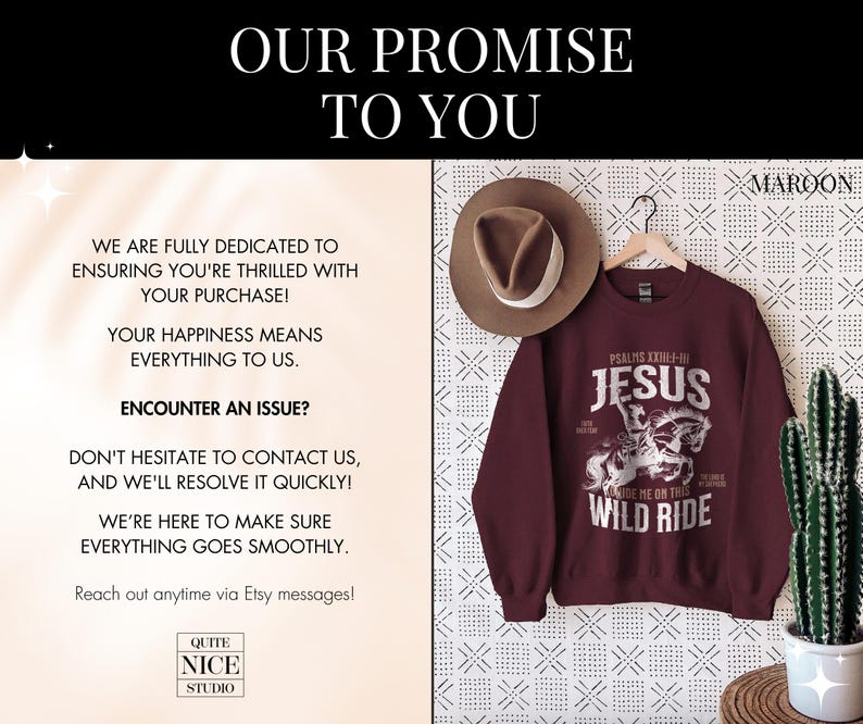 Puede incluir: Sudadera color granate con un estampado gr&aacute;fico blanco de un caballo y un jinete con el texto "Salmos XXIII:4 Jes&uacute;s S&uacute;beme en este paseo salvaje".