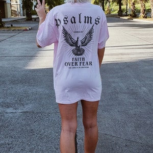 Comfort Colors Faith Over Fear Christian Crewneck Christian Shirt Christian Streetwear Bible Verse Shirt Christian Merch Faith Based Shirt image 7