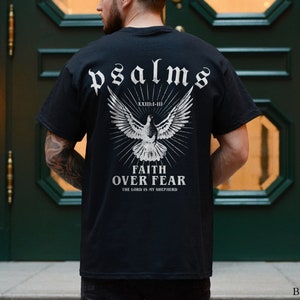 Comfort Colors Faith Over Fear Christian Crewneck Christian Shirt Christian Streetwear Bible Verse Shirt Christian Merch Faith Based Shirt image 2
