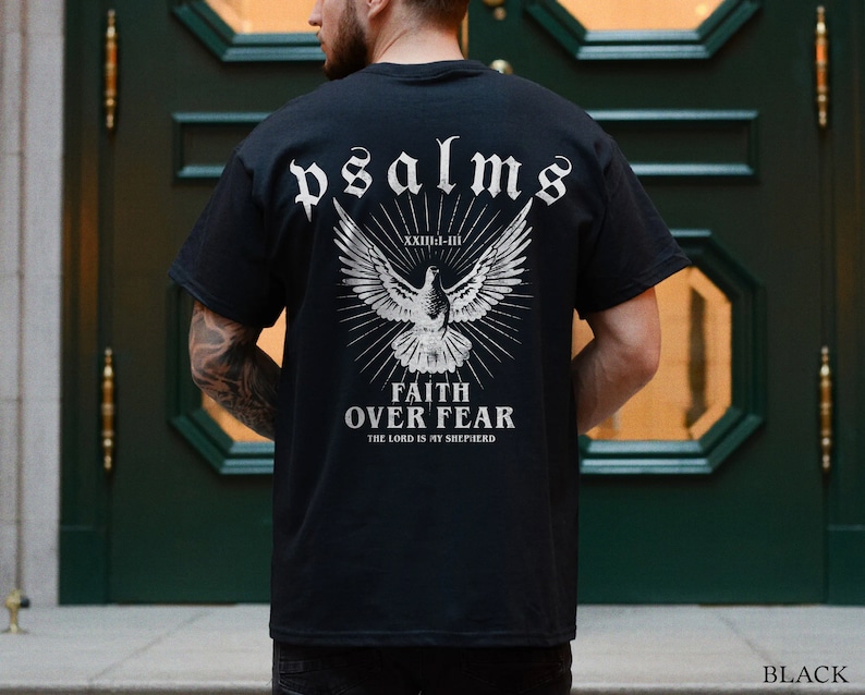 Comfort Colors Faith Over Fear Christian Crewneck Christian Shirt Christian Streetwear Bible Verse Shirt Christian Merch Faith Based Shirt image 2