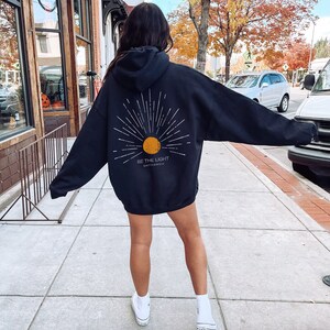 Christian Hoodie Be The Light Sunset hoodie Christian Streetwear Christian Sweatshirt Christian Merch Jesus Hoodie Christian Clothes image 4
