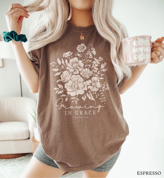 Boho Christian Shirt Faith Based Shirt Christianity Fall Flowers Shirt Comfort Colors Floral Christian Tee Jesus Loves You God Is Good Gift