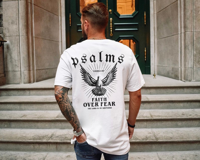 Comfort Colors Faith Over Fear Christian Crewneck Christian Shirt Christian Streetwear Bible Verse Shirt Christian Merch Faith Based Shirt image 5