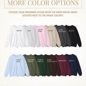 Christian Crewneck God Sweatshirt Christian Merch Faith Based Shirt Christian Clothes Fall Flowers Shirt Adult Baptism Gift Godly Gifts image 7