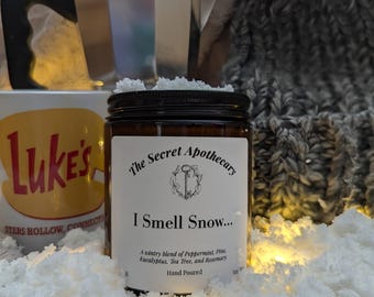 Świeca woskowa I Smell Snow Candle luksusowa świeca sojowa