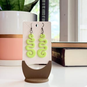 Squiggle Me Crazy – Vibrant Textured Wavy Polymer Clay Earrings