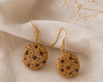 Cookie Earrings – Cute Food Jewelry – Handmade Polymer Clay – Gift Idea