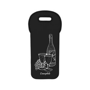 Stylish Wine Bottle Carrier personal tote bag gift for wine lovers