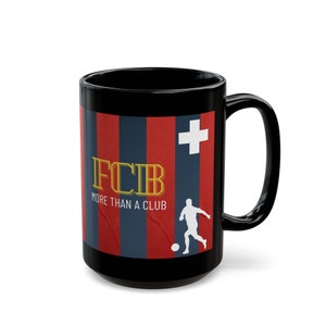 Barcelona Mug - Football Fan Gift - 15oz Ceramic Cup - Leo Messi Souvenir