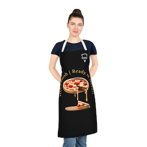personalized pizza oven apron, pizza gifts, chef apron, custom logo apron, i love pizza, plus size aprons, mens apron, customized apron